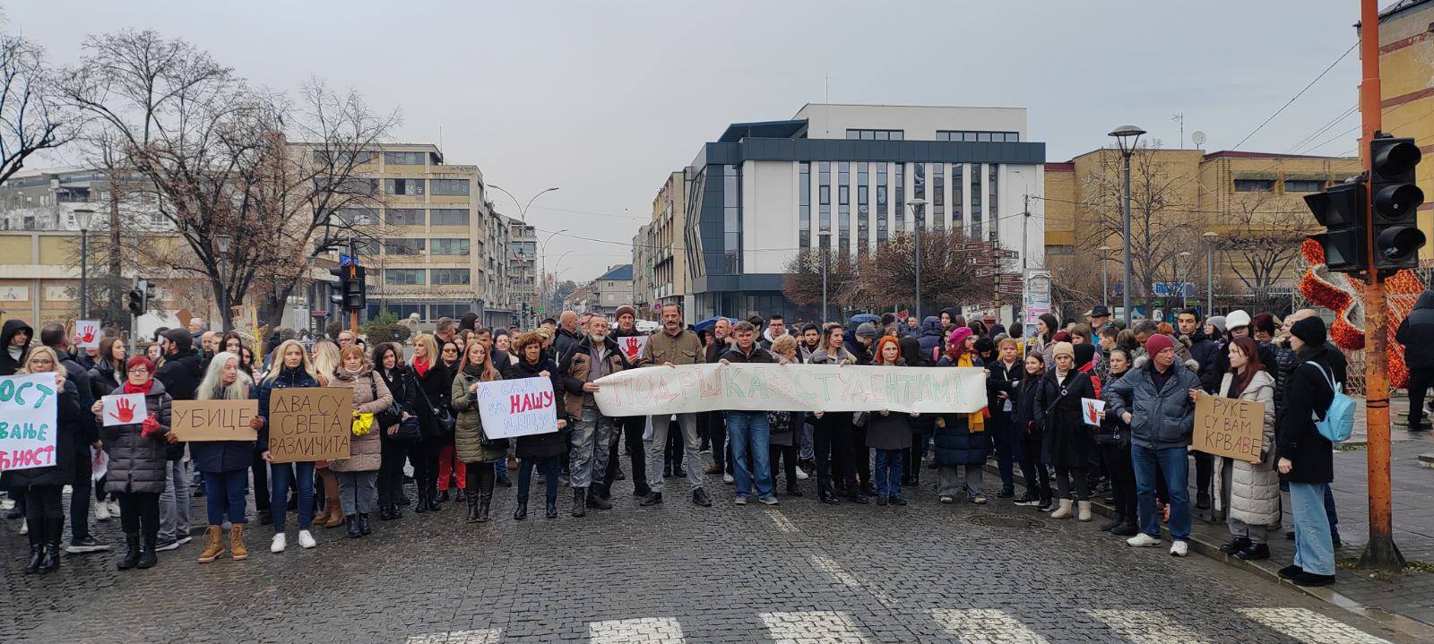 Najveći protest u Ćupriji u poslednjih par godina: Građani podržali studente